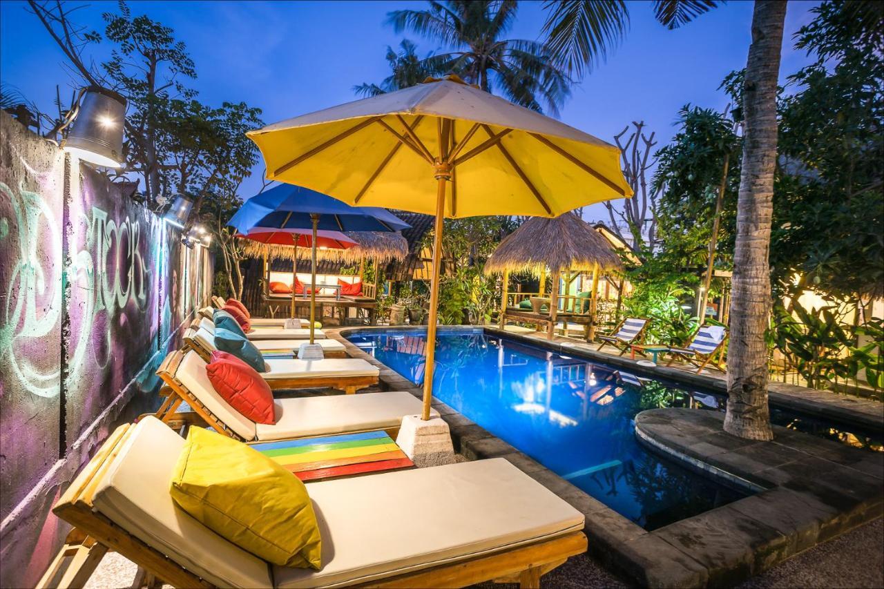 Woodstock Gili - Garden And Bungalows Hotel Gili Trawangan Esterno foto